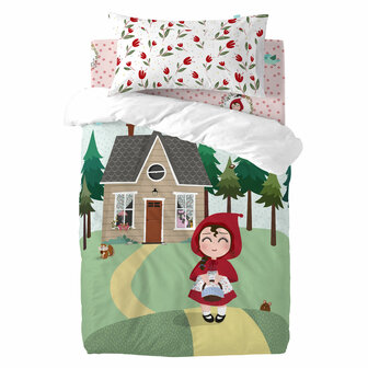 Dekbedovertrek set HappyFriday Mr Fox Red riding hood  Multicolour Wieg voor baby&amp;apos;s 2 Onderdelen 5