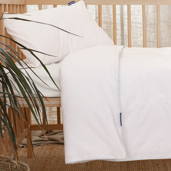 Dekbedovertrek set HappyFriday Basic Kids Blauw Wieg voor baby&amp;apos;s 2 Onderdelen 4