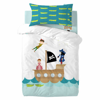 Dekbedovertrek set HappyFriday Mr Fox Flying boy Multicolour Wieg voor baby&amp;apos;s 2 Onderdelen 1