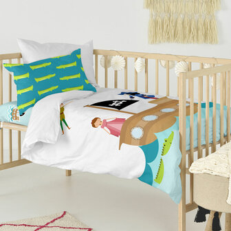 Dekbedovertrek set HappyFriday Mr Fox Flying boy Multicolour Wieg voor baby&amp;apos;s 2 Onderdelen 3