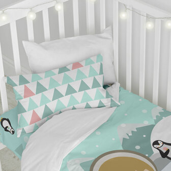 Dekbedovertrek set HappyFriday Happynois Skymo Day Multicolour Wieg voor baby&amp;apos;s 2 Onderdelen 4