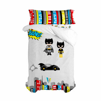 Dekbedovertrek set HappyFriday Mr Fox Bat Multicolour Bed van 80/90 2 Onderdelen 1