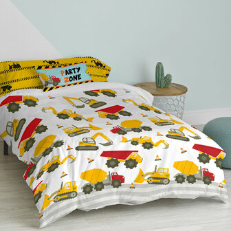 Dekbedovertrek set HappyFriday Mr Fox Machinery  Multicolour Bed van 80/90 2 Onderdelen 2
