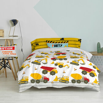 Dekbedovertrek set HappyFriday Mr Fox Machinery  Multicolour Bed van 80/90 2 Onderdelen 3