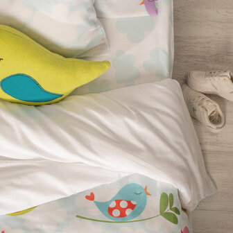 Dekbedovertrek set HappyFriday Mr Fox Little birds Multicolour Bed van 80/90 2 Onderdelen 3