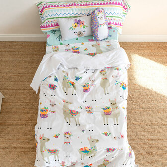 Dekbedovertrek set HappyFriday Moshi Moshi Cute Llamas Multicolour 2 Onderdelen 3