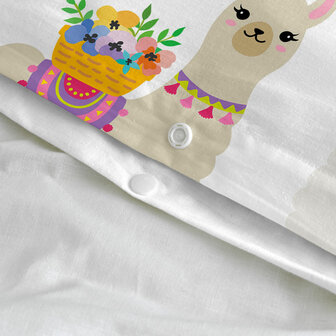 Dekbedovertrek set HappyFriday Moshi Moshi Cute Llamas Multicolour 2 Onderdelen 6