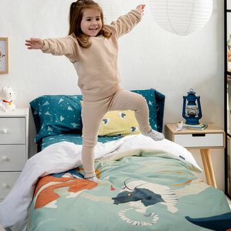 Dekbedovertrek set HappyFriday Mr Fox The warrior Multicolour Bed van 80/90 2 Onderdelen 3
