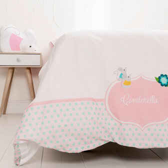Dekbedovertrek set HappyFriday Multicolour Bed van 80/90 Assepoester 2 Onderdelen 4