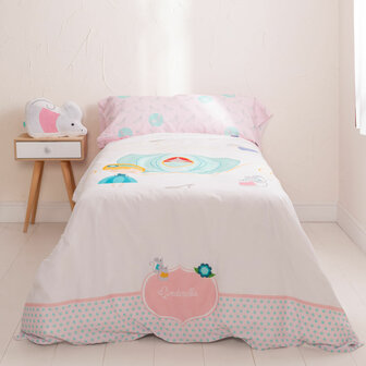 Dekbedovertrek set HappyFriday Multicolour Bed van 80/90 Assepoester 2 Onderdelen 5