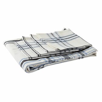 Tafelkleed en servetten DKD Home Decor 150 x 150 x 0,5 cm Zwart Beige Blauw Wit 2