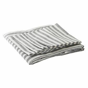 Tafelkleed en servetten DKD Home Decor 150 x 150 x 0,5 cm Grijs Wit Groen 2