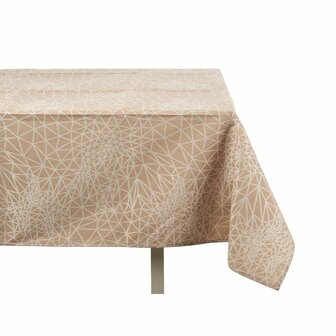 Tafelkleed Abstract Beige Jacquard Wit (140 x 180 cm) 2
