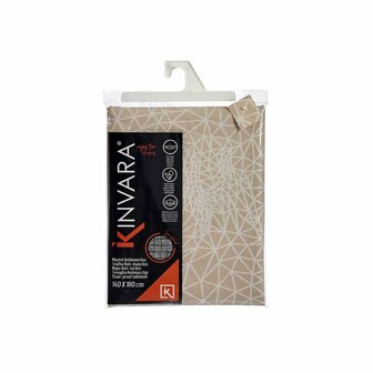 Tafelkleed Abstract Beige Jacquard Wit (140 x 180 cm) 3
