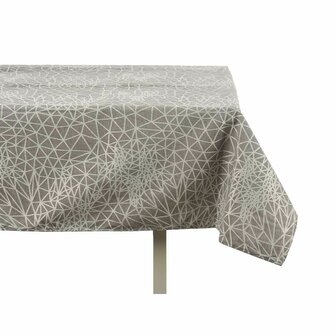 Tafelkleed Abstract Grijs Jacquard Wit (140 x 180 cm) 2