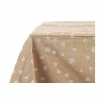 Tafelkleed Jacquard Anti-vlek Schoonheidsvlekjes 140 x 180 cm Beige (8 Stuks) 3