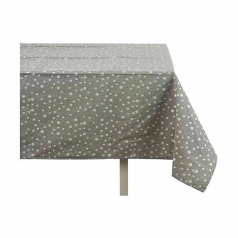 Tafelkleed Jacquard Anti-vlek Schoonheidsvlekjes 140 x 180 cm Grijs (8 Stuks) 2