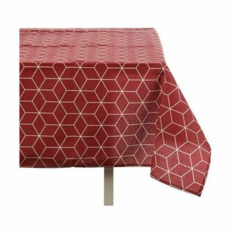 Tafelkleed Dun canvas Anti-vlek Abstract 140 x 180 cm Kastanjebruin (10 Stuks) 2