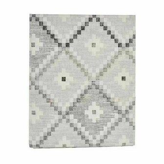 Tafelkleed Dun canvas Anti-vlek Ruiten 140 x 180 cm Grijs (6 Stuks) 3