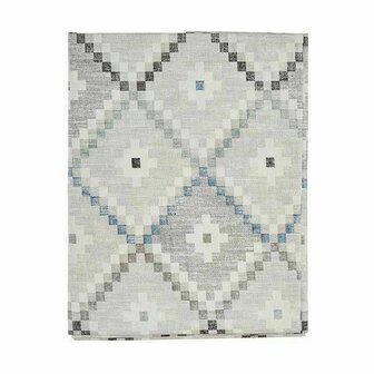 Tafelkleed Dun canvas Anti-vlek Ruiten 140 x 180 cm Blauw (6 Stuks) 3