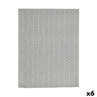 Tafelkleed Dun canvas Anti-vlek Ster 140 x 180 cm Grijs (6 Stuks) 1