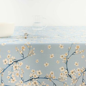 Tafelkleed Belum 0120-327 Blauw 100 x 155 cm Blommor 3