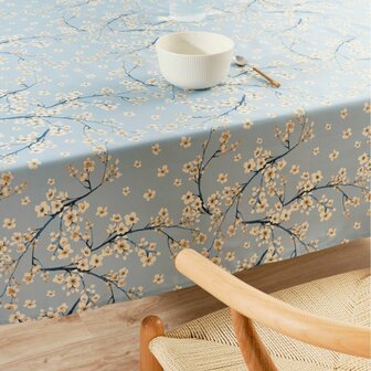 Tafelkleed Belum 0120-327 Blauw 100 x 155 cm Blommor 4