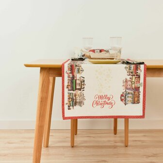 Tafelloper Belum Christmas City Multicolour 45 x 140 cm 2