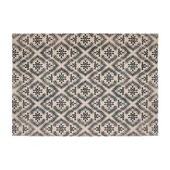 Tapijt Atmosphera Zwart Beige Katoen Multicolour 60 x 90 cm 1