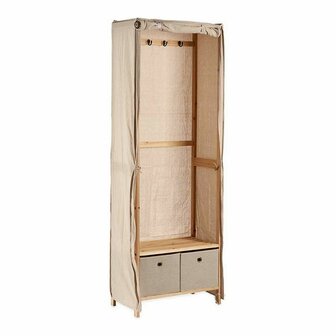 Kapstok Beige Hout Stof (31,5 x 58 x 168 cm) 1