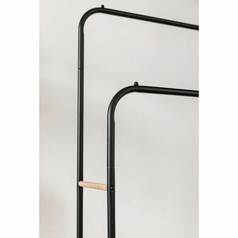Kapstok Newlux Hangy Duo 30 Zwart Metaal 115 x 50 x 150 cm 6