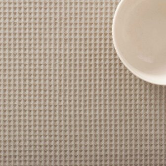 Tafelloper Belum Waffle Bruin Linnen 45 x 140 cm 3