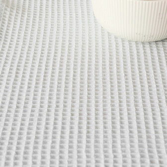 Tafelloper Belum Waffle Munt Warm wit 45 x 140 cm 3
