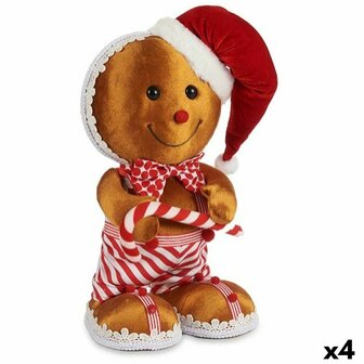 Decoratieve figuren Koek Bruin Rood polyestyreen 19 x 33 x 15 cm (4 Stuks) 1