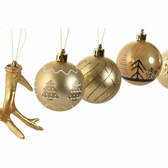Kerstballen Home ESPRIT Gouden Polyethyleen 28 x 6 x 24 cm (55 Onderdelen) 2