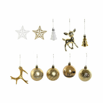 Kerstballen Home ESPRIT Gouden Polyethyleen 28 x 6 x 24 cm (55 Onderdelen) 4