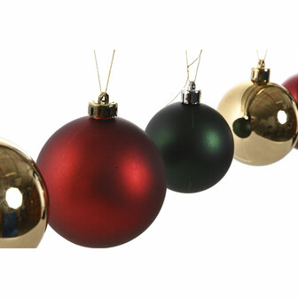 Kerstballen Home ESPRIT Rood Groen Polyethyleen 25 x 25 x 25 cm (41 Onderdelen) 2