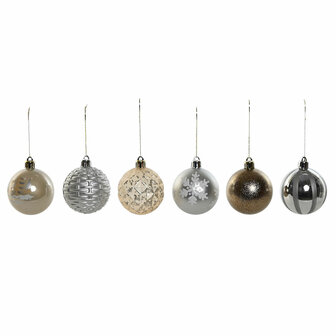 Kerstballen Home ESPRIT Champagne Zilverkleurig Polyethyleen 16 x 16 x 31,5 cm (30 Onderdelen) 1