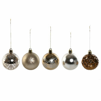 Kerstballen Home ESPRIT Brons Polyethyleen 16 x 16 x 26 cm (25 Onderdelen) 1