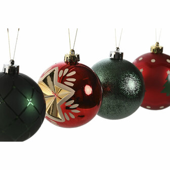 Kerstballen Home ESPRIT Rood Gouden Polyethyleen 32,5 x 8 x 32,5 cm (16 Onderdelen) 2