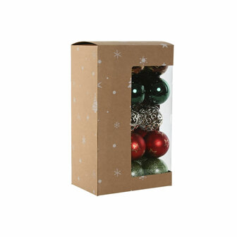 Kerstballen Home ESPRIT Multicolour PVC 18 x 12 x 30 cm (30 Onderdelen) 1