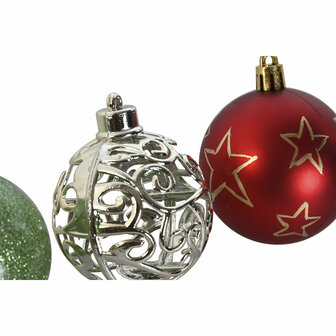 Kerstballen Home ESPRIT Multicolour PVC 18 x 12 x 30 cm (30 Onderdelen) 3