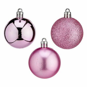 Kerstbal &Oslash; 5 cm Roze Plastic 12 x 26,5 x 12 cm 1