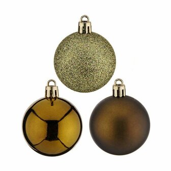 Set kerstballen Groen Plastic 5 x 6 x 5 cm (12 Stuks) 3