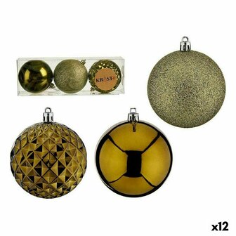 Set kerstballen Groen PVC &Oslash; 8 cm (12 Stuks) 1