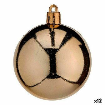 Set kerstballen Koper Plastic 6 x 7 x 6 cm (12 Stuks) 1