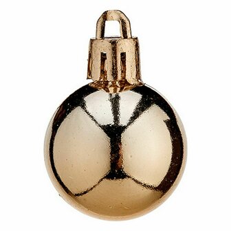 Set kerstballen Koper Plastic 3 x 4 x 3 cm (12 Stuks) 2