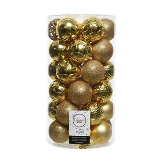 Kerstballen Decoris 37 Onderdelen Goud Gouden &Oslash; 6 cm 1