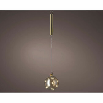 Kerstbal Lumineo Gouden Kristal &Oslash; 10 cm Om op te hangen MicroLED 2