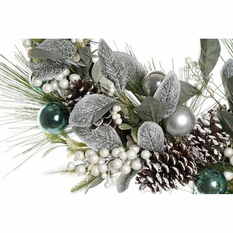 Kerstkroon DKD Home Decor Blauw Wit Bruin PVC 60 x 60 x 12 cm 2